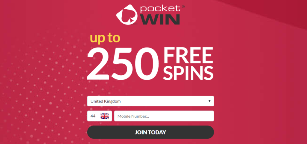 pocketwin welcome bonus free spins